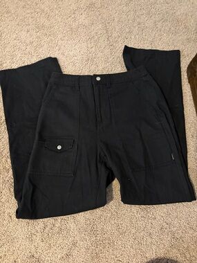 Converse Women’s Black Cargo Pants - Utility Pocket Design